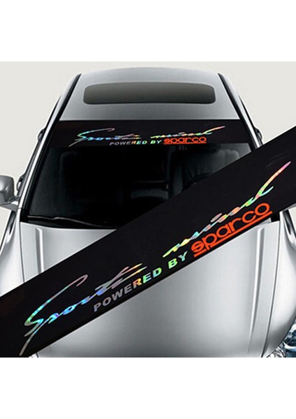 Sparco 1 Adet Reflektif Araba Stil Ön Cam Dekalı Vinil Sticker Yeni Otomatik Ön Cam Film Sticker Dekorasyon (Yurt Dışından)