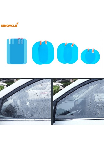 100-150 Araba Yan Ayna Koruyucu Sis Önleyici Araba Ayna Camı Temiz Film Su Geçirmez Araba Sticker (Yurt Dışından) indirimleri