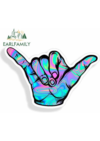 Stil K Plaj Hang Loose Sörf Hawaii Anime Komik Araba Stickerları Vinyl Jdm Bagaj Kamyon Graar Aksesuarları 13CM x 8.6cm (Yurt Dışından)