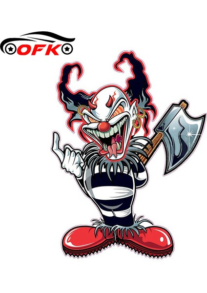 Uzunluk 13CM Araba Sticker Kötü Palyaço Çıkartma Karikatür Araba Tasarımı Arka Cam Tampon Araba Motosiklet Kask Süsleme 13CM * 10CM (Yurt Dışından) fiyatları