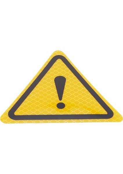 Turuncu Üçgen Ünlem Işareti Yansıtıcı Uyarı Işareti Araç Sticker Gece Sürüş Güvenliği Yansıtıcı Sticker Araç Çarpışma Önleyici (Yurt Dışından)