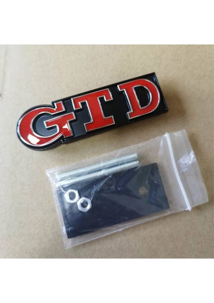 Krom Kırmızı Izgara Vw Volkswagen Golf R Mk4 Mk5 Mk6 Mk7 Için Araba 3D Metal Gtd Etiketler Ön Izgara Amblemi Arka Rozeti Sticker (Yurt Dışından)