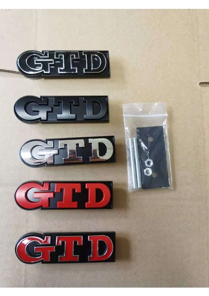 Krom Kırmızı Izgara Vw Volkswagen Golf R Mk4 Mk5 Mk6 Mk7 Için Araba 3D Metal Gtd Etiketler Ön Izgara Amblemi Arka Rozeti Sticker (Yurt Dışından) fırsatları