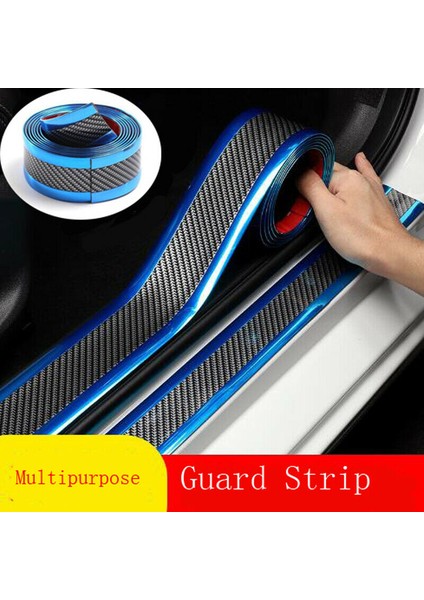 No.3 Boyutu 1m Araba Sticker Kendin Yap Koruyucu Şerit Oto Kapı Eşiği Yan Ayna Çizik Önleyici Bant Karbon Fiber Su Geçirmez Koruma Filmi (Yurt Dışından) fırsatları