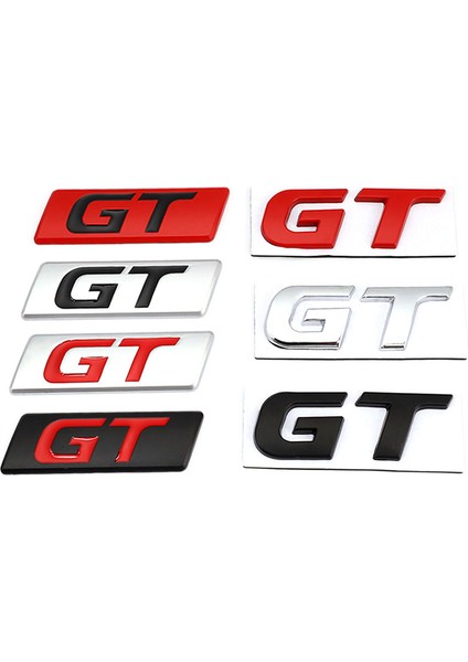 Sarı Peugeot Hyundai Gt Bmw X6 X5 Kıa Forte Optima Picanto Stinger Renault Ford Focus Mondeo Için Gt Araba Sticker Rozeti Amblem Çıkartmaları (Yurt Dışından) fiyatları