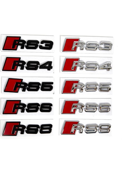 S4 Audi Rs4 Rs5 Rs6 Araç Stili Metal Araba Sticker Rozeti Amblem 3D Metal Araba Sticker Logo Oto Aksesuarları Modifiye (Yurt Dışından) fiyatları
