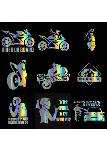 30 cm (11.81 Inç) Motosiklet Sticker Saygı Bikers ve Biker On Board Yansıtıcı Araba Sticker Moto Auto Çıkartma Komik Jdm Vinil Stil (Yurt Dışından) fiyatları