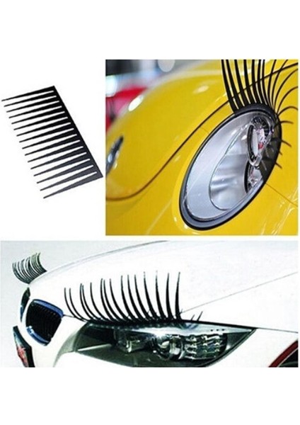 Siyah 1 Çift Araba Kirpikleri Moda Araba Kirpikleri Ab Logo Stickerlar Kaş Decal Aksesuarları Stereo Araba Stickerları (Yurt Dışından) indirimleri