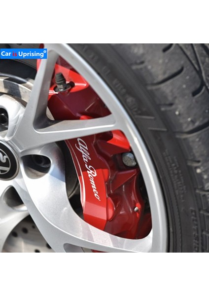 Sarı Alfa Romeo Cast Vınyl Fren Kaliper Çıkartmalar Sticker Araba Logosu Amblem Rozet Çıkartmalar Giulietta Mito Için 4 Adet (Yurt Dışından)