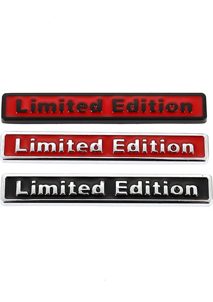 Kırmızı Bmw Audi Honda Opel Toyota Mercedes Mazda Nissan Hyundai Ford Jeep Için 3D Metal Limited Edıtıon Amblem Rozet Araba Sticker Yapışkanı (Yurt Dışından) fırsatları