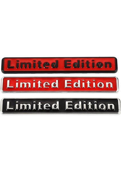 Kırmızı Bmw Audi Honda Opel Toyota Mercedes Mazda Nissan Hyundai Ford Jeep Için 3D Metal Limited Edıtıon Amblem Rozet Araba Sticker Yapışkanı (Yurt Dışından) indirimleri