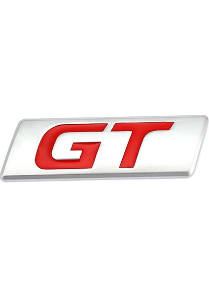 Kırmızı Peugeot Hyundai Gt Bmw X6 X5 Kıa Forte Optima Picanto Stinger Renault Ford Focus Mondeo Için Gt Araba Sticker Rozeti Amblem Çıkartmaları (Yurt Dışından)