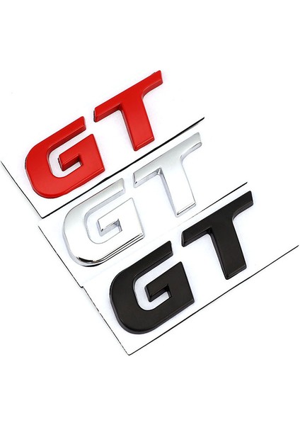 Kırmızı Peugeot Hyundai Gt Bmw X6 X5 Kıa Forte Optima Picanto Stinger Renault Ford Focus Mondeo Için Gt Araba Sticker Rozeti Amblem Çıkartmaları (Yurt Dışından) fırsatları