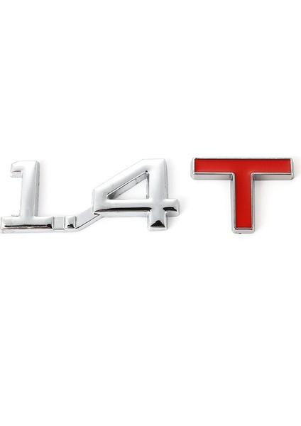 1.4t Etiket Bmw Mercedes Ford Audi Toyota Honda Için Araba 3D Metal Logo Sticker Amblem Rozet Etiketler Otomobil Kuyruk Sticker (Yurt Dışından)