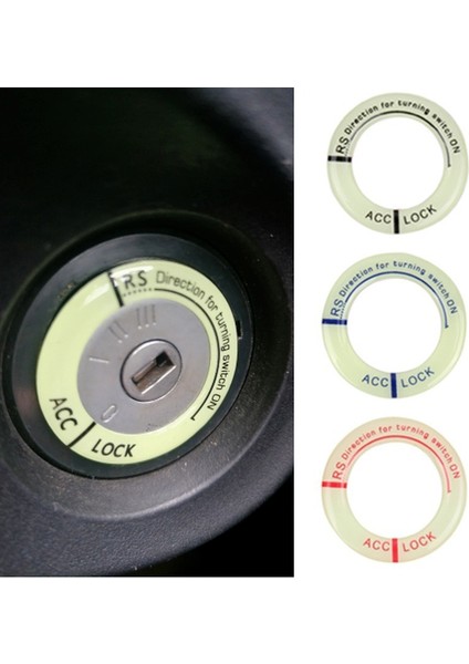 No.1 Boyutu Araba Floresan Işıklı Ateşleme 3D Sticker Anahtar Çemberi Otomatik Motosiklet Stil Gece Parlayan Halka Etiketleri Dekorasyon (Yurt Dışından) fırsatları