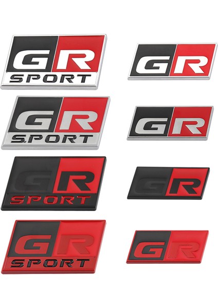 S gr Spor Toyota Hv Yaris Rz Rc Rs C-Hr Corolla Prius Harrier Camry Tacoma Venza Rav4 gr Için Araba Sticker gr Sport Logo Amblem Rozet Etiketler (Yurt Dışından) fiyatları
