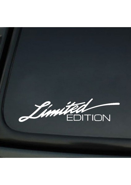 Beyaz 16*3.8cm Araba Sticker Sınırlı Sayıda Yaratıcı Vinil Araba Pencere Sticker Araba-Stil Decal Siyah Beyaz (Yurt Dışından)