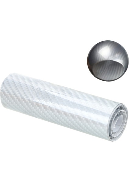 Gümüş Rengi 10CM*152CM Araç Karbon Fiber Film 5d Yüksek Parlak Vinil Sticker Kendin Yap Iç Dekorasyon Etiketleri Motosiklet Araba Kaplama Universal Otomobil Aksesuarları (Yurt Dışından)