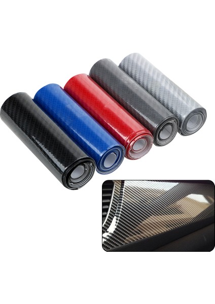 Gümüş Rengi 10CM*152CM Araç Karbon Fiber Film 5d Yüksek Parlak Vinil Sticker Kendin Yap Iç Dekorasyon Etiketleri Motosiklet Araba Kaplama Universal Otomobil Aksesuarları (Yurt Dışından) fiyatları