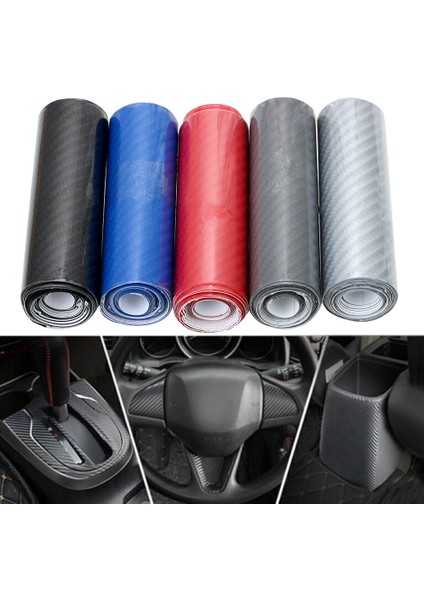 Gümüş Rengi 10CM*152CM Araç Karbon Fiber Film 5d Yüksek Parlak Vinil Sticker Kendin Yap Iç Dekorasyon Etiketleri Motosiklet Araba Kaplama Universal Otomobil Aksesuarları (Yurt Dışından) fırsatları