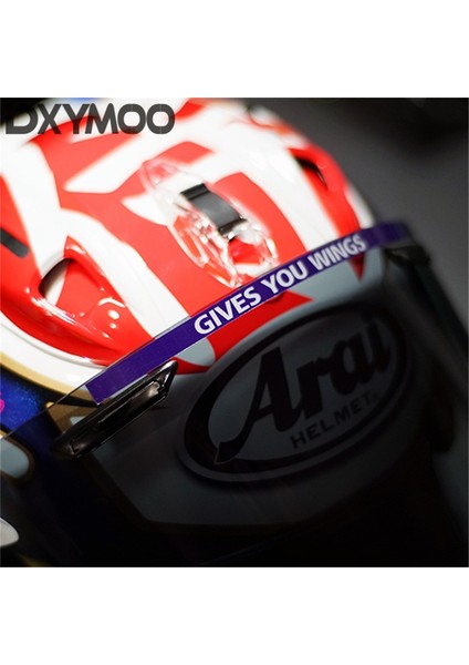 G 45X17MM-2 Adet Araç Süsleme Dekoratif Kask Lens Vizör Kanat Veren Moto Gp Yarışları Yansıtıcı Araba Sticker 15CM (Yurt Dışından) fırsatları