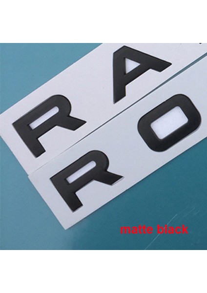 Mat Siyah Range Rover Sport Evoque Için Krom Araç Kaput Stil Trunk Logo Harfler Amblem Sticker Kapak (Yurt Dışından)