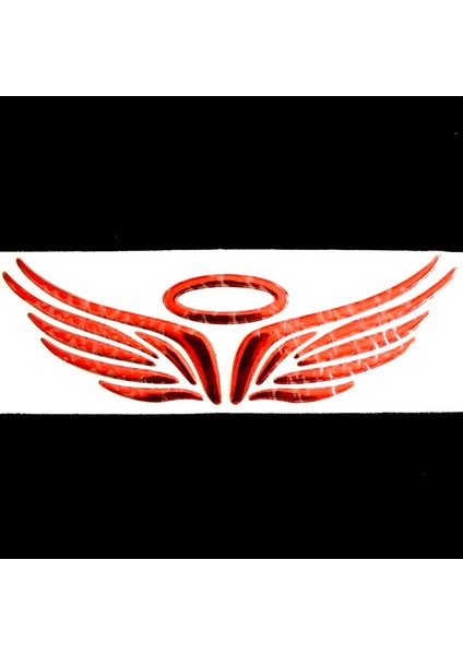 Kırmızı 4 Renkli Sıcak 3D Melek Peri Kanat Araba Stickeri Araç Kamyon Logo Amblemi Rozet Etiket Süsleme (Yurt Dışından)