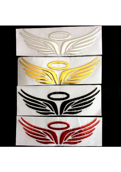 Kırmızı 4 Renkli Sıcak 3D Melek Peri Kanat Araba Stickeri Araç Kamyon Logo Amblemi Rozet Etiket Süsleme (Yurt Dışından) modelleri