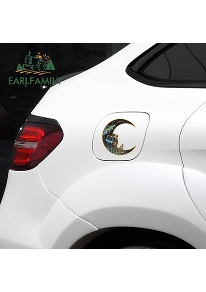 Stil A Earlfamıly 13 cm Ay ve Kamyon Araba Sticker Güneş Koruma Yaratıcı Etiketler Kişilik Araba Aksesuarları Dizüstü Bilgisayar Ön Cam Dekorasyon (Yurt Dışından) modelleri