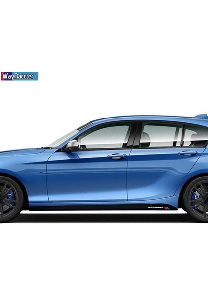 M5 F10 Stili Için Mat Siyah Bmw F20 F40 F22 F30 E90 F32 F10 F06 F07 F E60 Z4 G20 F15 F16 G30 X1 Için M Performans Kapı Yan Etek Sticker Çıkartması (Yurt Dışından)
