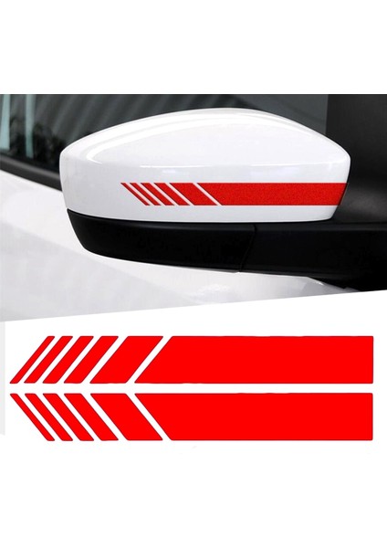 Lazer Araba Stickerı 3*2cm Otomobil Suv Vinil Gri Sticker Arka Görüş Aynası Yan Dekal Şerit Kendin Yap Araba Gövde Çıkartmaları Araba Tasarımı (Yurt Dışından)