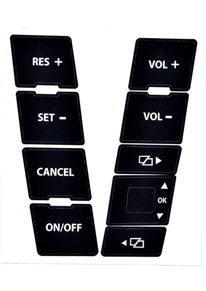 H Vw Volkswagen Touareg Direksiyon Tekerlek Cam Far Klima Anahtar Aşınmış Düğme Oto Sticker Etiket Yedek Parça (Yurt Dışından) indirimleri
