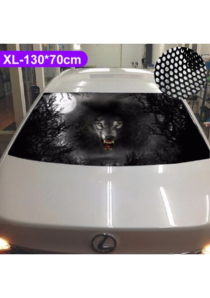 B-04 Araba H Sticker Arka Cam Sticker Pvc Vinil Kaplama Filmi 3D Şeffaf Cam Sticker (Yurt Dışından)