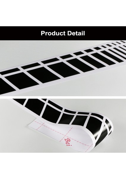 Karbon Fiber Arka Yan Etek Sticker Uzun Şerit Otomatik Vinil Film Sarma Etiketleri Ayarlama Evrensel Çiziklerden Koruma Kendin Yap Araba Aksesuarları (Yurt Dışından) indirimleri