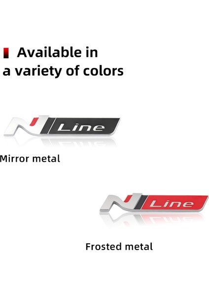 Gri Hyundai I Sonata Elantra Veloster Kona Tucson N Line Styling Için Metal Araba Sticker N Line Rozeti Amblemi Ön Izgarası Decal - E Ticaret (Yurt Dışından) fırsatları