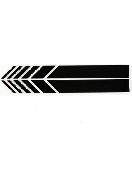 Siyah Araba Sticker Solmazlık Renkli Çizgi Araba Sticker Yarış Strde Arka Görüş Aynası Dekor Sticker Araba Evrensel (Yurt Dışından)