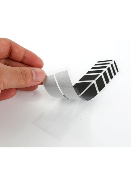 Siyah Araba Sticker Solmazlık Renkli Çizgi Araba Sticker Yarış Strde Arka Görüş Aynası Dekor Sticker Araba Evrensel (Yurt Dışından)