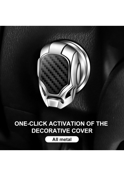 Tesla Stili Için Siyah Araba Iç Mekan Motor Çalıştırma Durdurma Itme Düğmesi Anahtar Dekoratif Kapak Sticker Trim Etiket (Yurt Dışından)