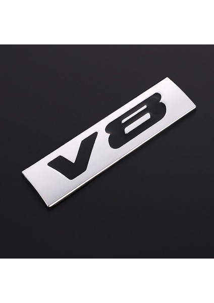 Sarı 3D Metal V6 V8 Araba Sticker Amblemi Etiket Bmw Audi Ford Focus Honda Toyota Suzuki Skoda Kıa Nissan Mercedes Lexus Volvo (Yurt Dışından)