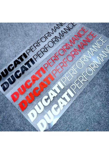 20CM x 2 Adet Ducati Performance Corse Yakıt Tankı Yan Gövde Pedal Stickerları Fairing Yarış Logosu Vinil Reflektif Çıkartmalar Seti (Yurt Dışından)