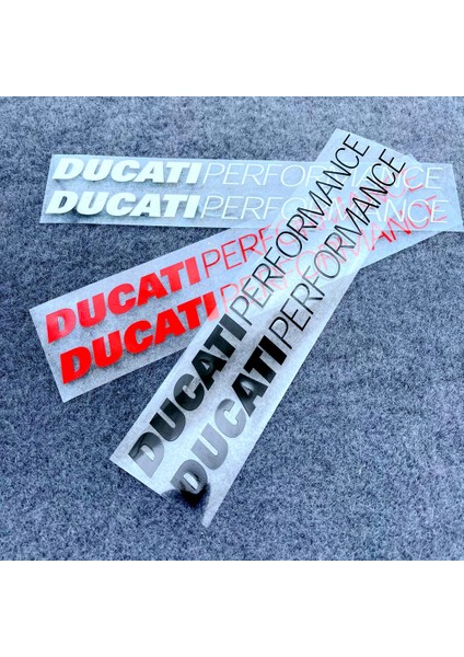 20CM x 2 Adet Ducati Performance Corse Yakıt Tankı Yan Gövde Pedal Stickerları Fairing Yarış Logosu Vinil Reflektif Çıkartmalar Seti (Yurt Dışından)