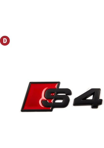 Açık Mavi Audi Rs4 Rs5 Rs6 Araç Stili Metal Araba Sticker Rozeti Amblem 3D Metal Araba Sticker Logo Oto Aksesuarları Modifiye (Yurt Dışından)
