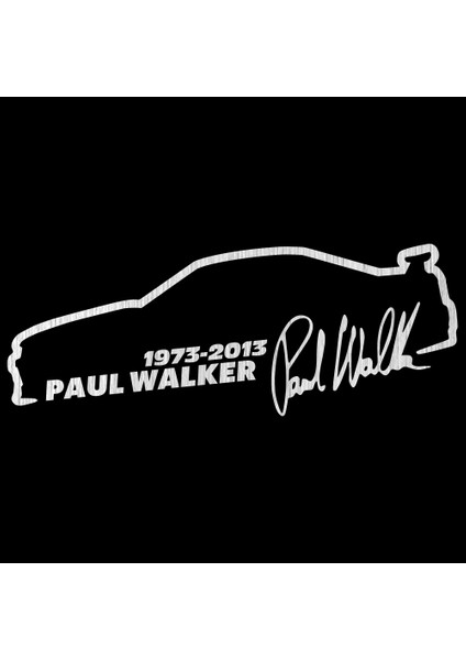 1 Parça Araba Sticker Vinil 13*5cm Paul Walker Hızlı ve Öfkeli Moda Yansıtıcı Sticker Araba Üzerinde Eğlenceli 3D Stickerlar Çıkartmalar Araba Stil Amac: (Yurt Dışından)