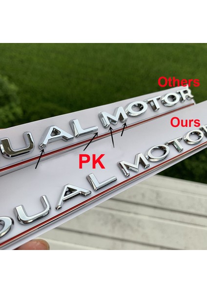 Parlak Siyah Altı Tesla Model 3 Araba Stil Yeniden Düzenleme Yüksek Performans Bagaj Rozeti Sticker Krom Siyah Çift Motor Altı Çizili Harfler Amblemi (Yurt Dışından)
