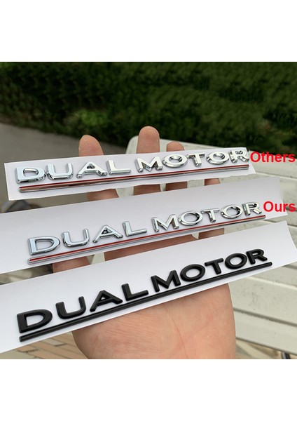 Parlak Siyah Altı Tesla Model 3 Araba Stil Yeniden Düzenleme Yüksek Performans Bagaj Rozeti Sticker Krom Siyah Çift Motor Altı Çizili Harfler Amblemi (Yurt Dışından)