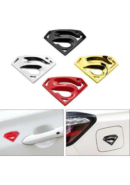 Kırmızı Metal 3D 3m Krom Oto Logo Rozeti Metal Araba Sticker Amblem Araç Stil Aksesuarları Motosiklet Oto Etiketler (Yurt Dışından)