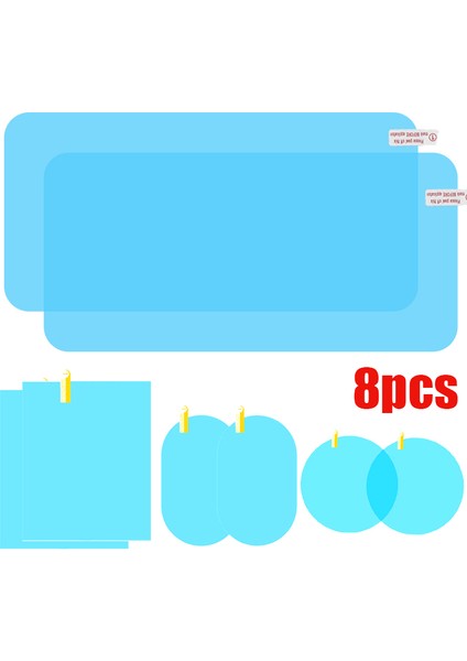 145MMX100MM Tüm Boyutlar Araba Kamyon Arka Görüş Aynası Yağmur Geçirmez Film Su Geçirmez Anti-Sis Ayna Sticker Pencere Cam Çıkartma Oto Temiz Filmler (Yurt Dışından) fiyatları