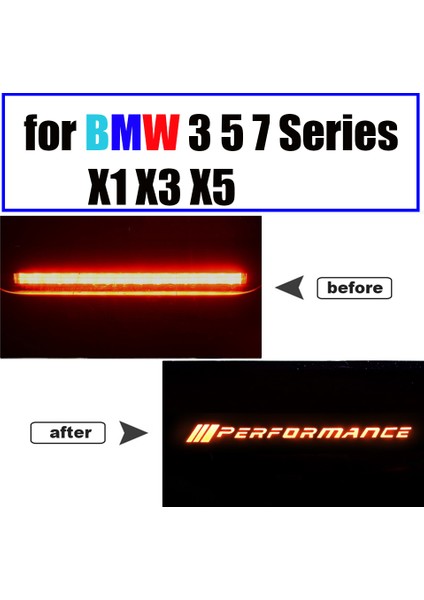 3er E91 Stili Karbon Fiber Bmw Serisi E46 E90 E91 E92 E93 E36 F30 F31 F34 F35 E34 E63 E39 M3 F80 M Performans Karbon Araba Sticker Fren Lambası - E-Ticaret Için Türkçe Başlık (Yurt Dışından)