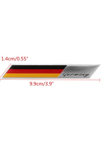 Almanya Bayrağı Rozet Amblem Deutsch Araba Sticker Etiket Grille Tampon Pencere Gövde Süslemesi Için 2 Adet Audi Bmw Vw Için (Yurt Dışından)