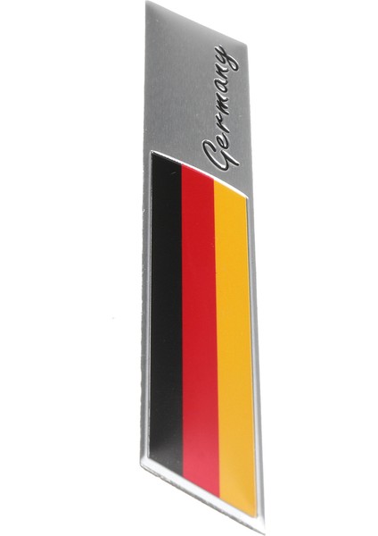 Almanya Bayrağı Rozet Amblem Deutsch Araba Sticker Etiket Grille Tampon Pencere Gövde Süslemesi Için 2 Adet Audi Bmw Vw Için (Yurt Dışından)
